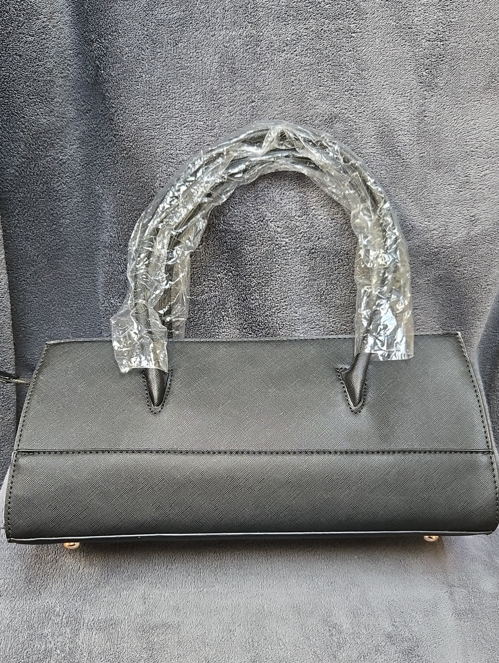 Trina Turk Black Top Handle Satchel | Structured Handbag | NWT - Picture 2 of 7